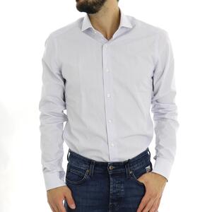 CAMICIA SLIM AZZURRO